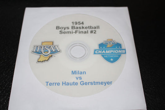1954 Indiana High School Basketball Semi Final #2 DVD - Vintage Indy Sports