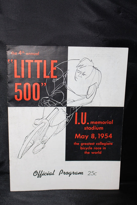 1954 Indiana University Little 500 Bicylce Race Program - Vintage Indy Sports