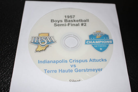 1957 Indiana High School Basketball Semi-Final #2 DVD - Vintage Indy Sports