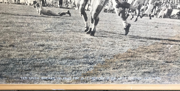 1958 Indiana University vs. West Virginia 52x43 Framed Football Photo - Vintage Indy Sports