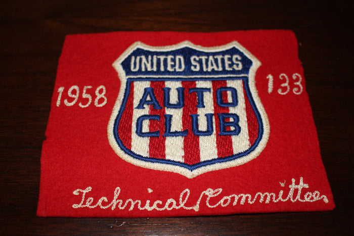 1958 Indianapolis 500 Technical Committee Arm Band - Vintage Indy Sports