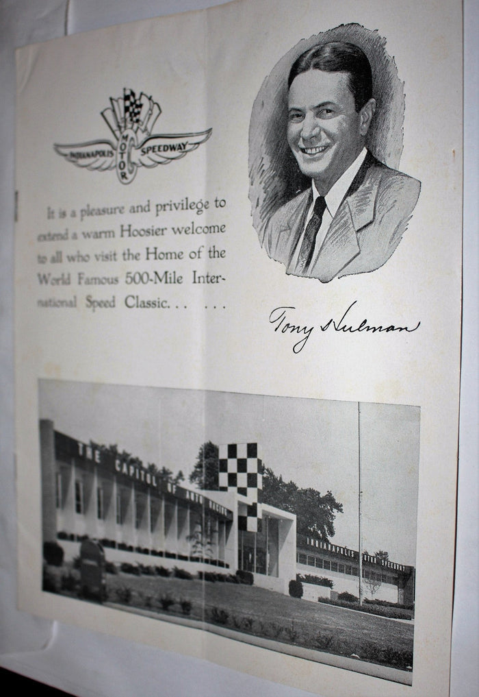 1960 Indianapolis 500 Mailer - Vintage Indy Sports
