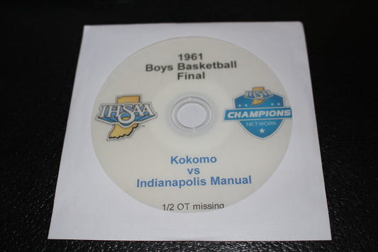 1961 Indiana High School Basketball Final DVD - Vintage Indy Sports