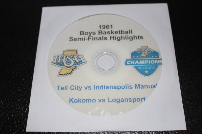 1961 Indiana High School Basketball Semi-Finals DVD - Vintage Indy Sports