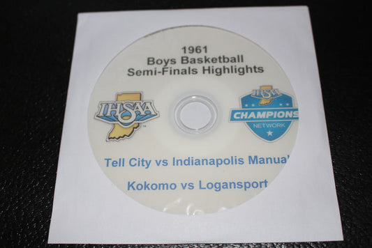 1961 Indiana High School Basketball Semi-Finals DVD - Vintage Indy Sports
