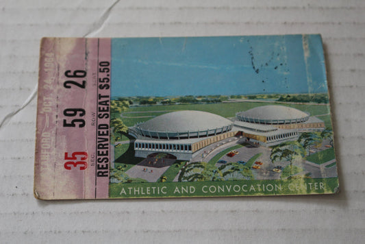 1964 Stanford vs Notre Dame Football Ticket Stub - Vintage Indy Sports