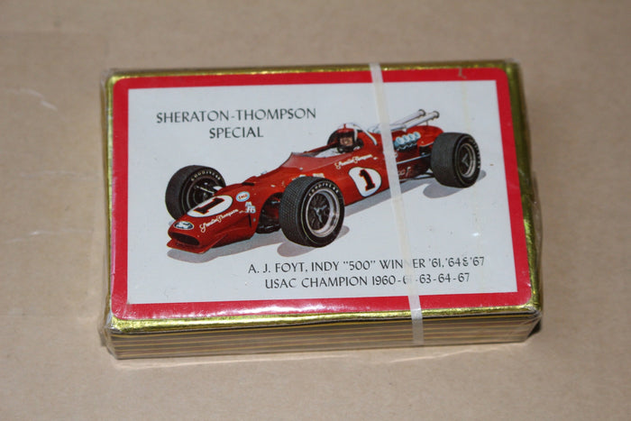 1967 A.J. Foyt Playing Card Deck, Unopened! - Vintage Indy Sports