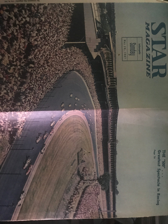 1967 Indianapolis Star Magazine Featuring Indianapolis 500 Race - Vintage Indy Sports