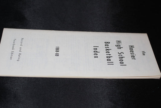 1968-69 Hoosier High School Basketball Index - Vintage Indy Sports