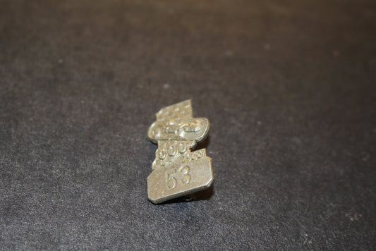 1968 Indy 500 Silver Pit Badge #53 - Vintage Indy Sports
