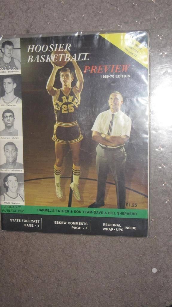1969-70 HOOSIER BASKETBALL MAGAZINE - Vintage Indy Sports