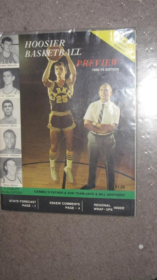 1969-70 HOOSIER BASKETBALL MAGAZINE - Vintage Indy Sports