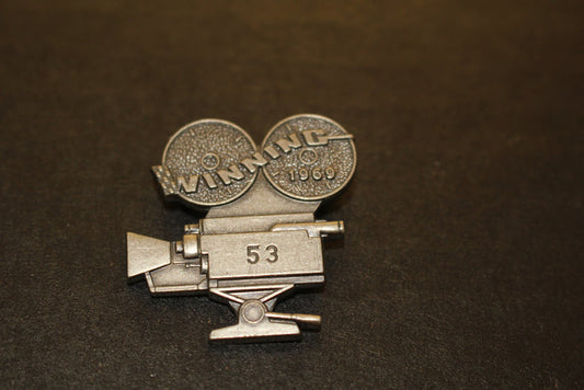1969 Indy 500 Silver Pit Badge #53 - Vintage Indy Sports