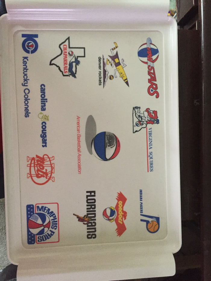 1971 ABA Basketball Serving Tray - Vintage Indy Sports