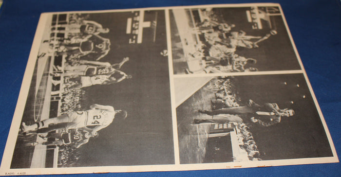 1971 Indiana Pacers vs Baltimore Bullets vs Indiana Pacers ABA vs NBA Program - Vintage Indy Sports
