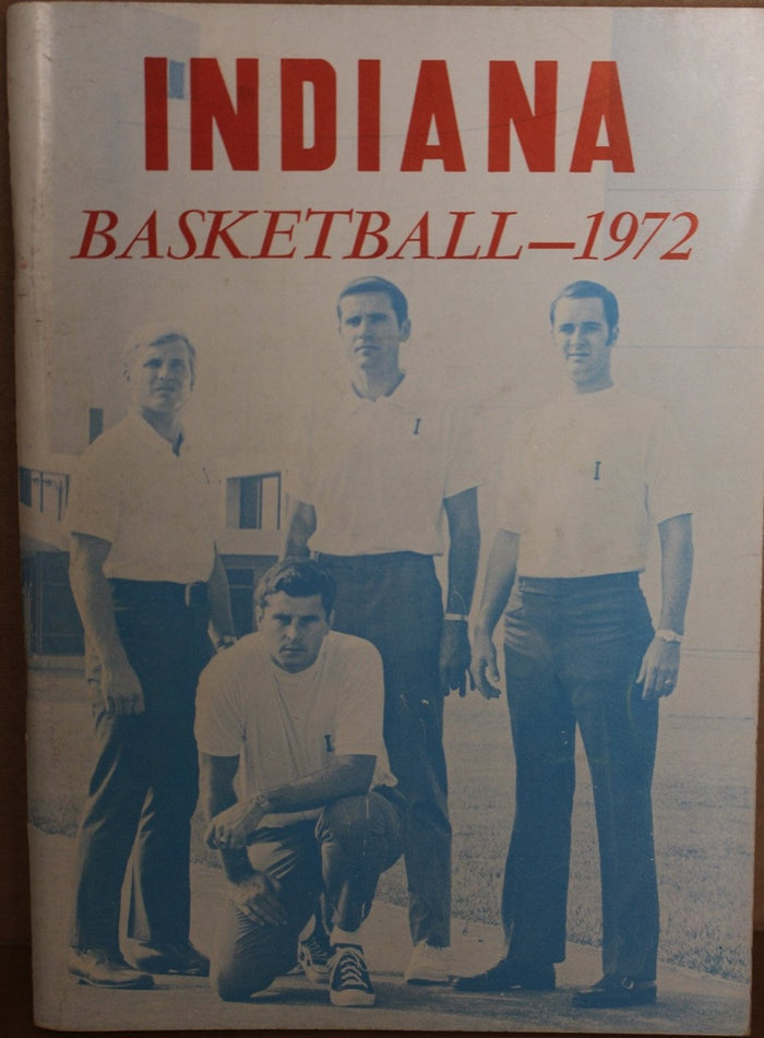 1972 Indiana Basketball Media Guide, Bob Knight's 1st Year - Vintage Indy Sports