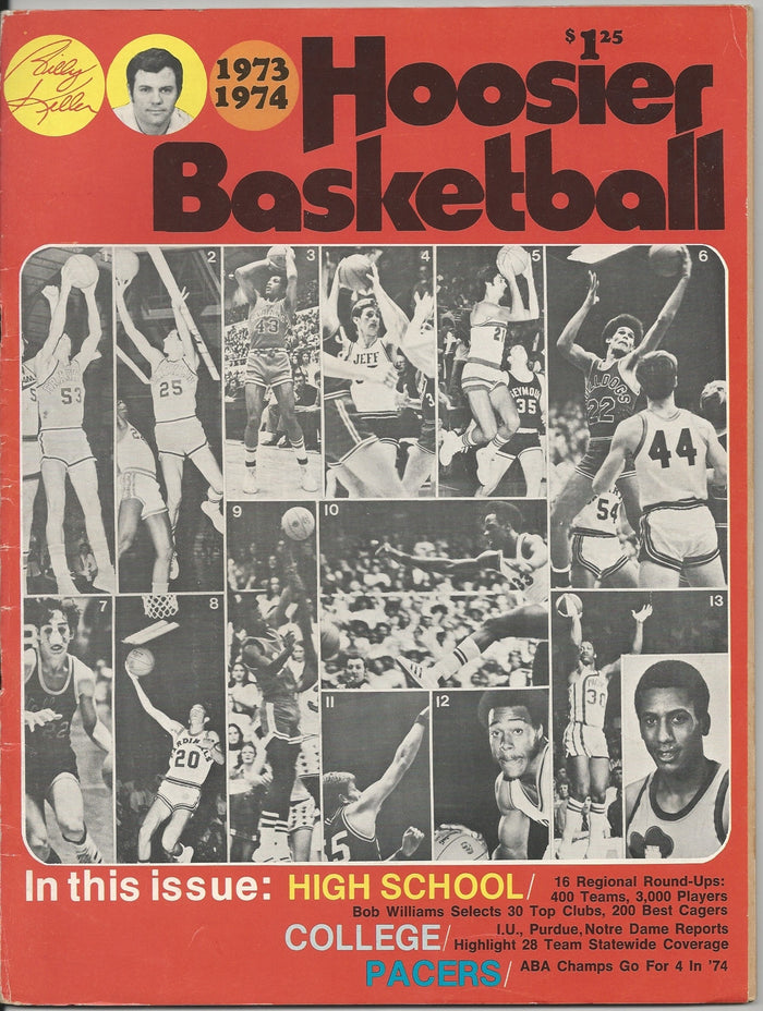 1973-74 Hoosier Basketball Magazine - Vintage Indy Sports