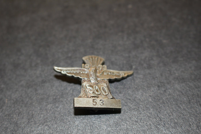 1973 Indy 500 Silver Pit Badge #53 - Vintage Indy Sports