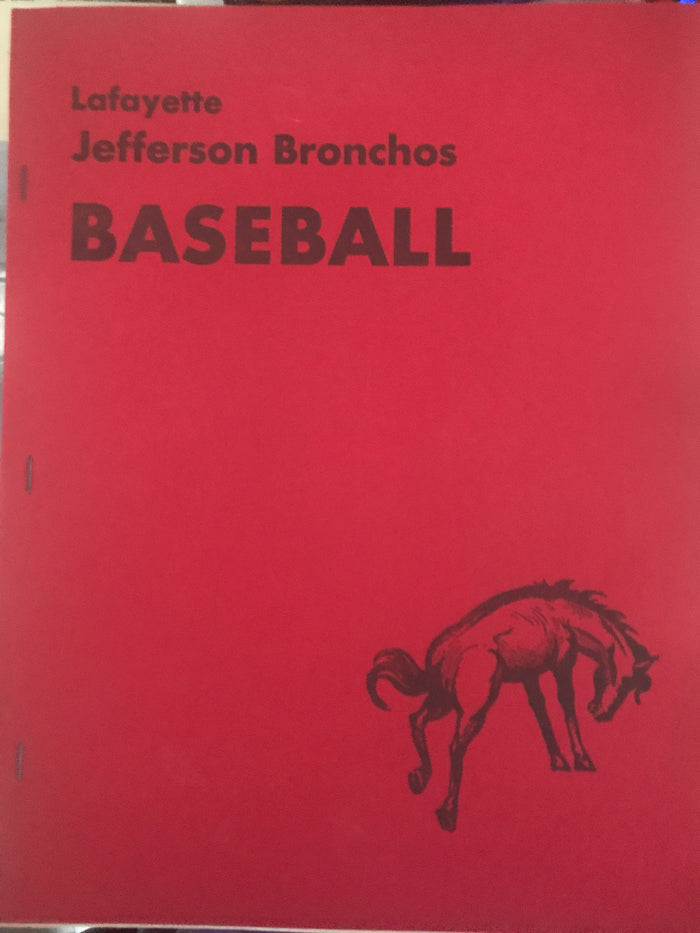 1973 Lafayette Jeff Indiana H.S. Baseball Guide - Vintage Indy Sports