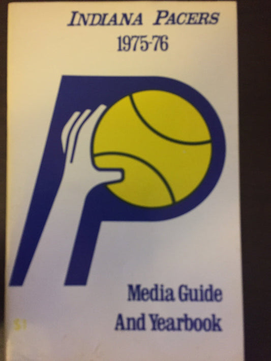 1975-76 Indiana Pacers ABA Basketball Media Guide - Vintage Indy Sports