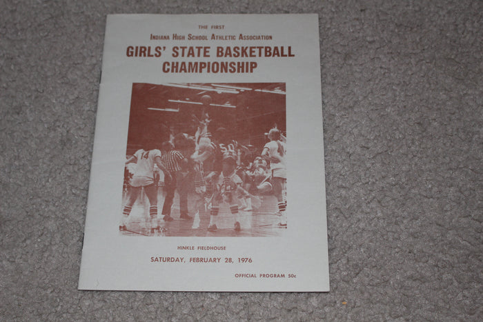 1976 Indiana Girls 1st Basketball State Championship Program, Judi Warren, Warsaw