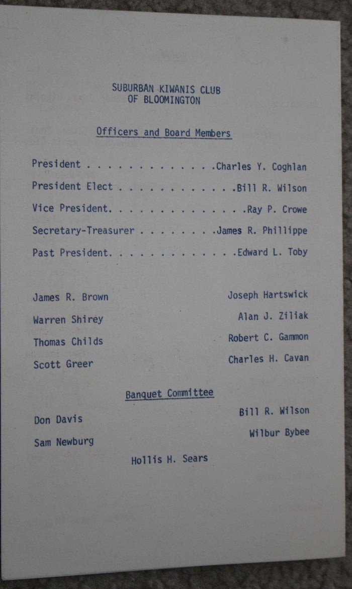 1976 Indiana University Basketball Banquet Program, NCAA Champs - Vintage Indy Sports