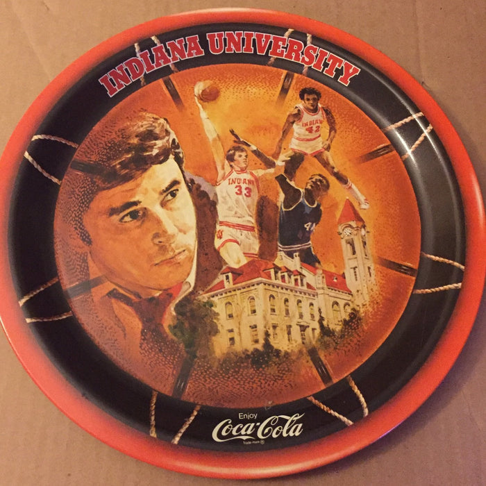 1976 Indiana University Bob Knight NCAA Basketball Champions Coca Cola Tray - Vintage Indy Sports