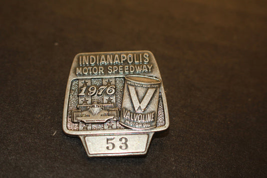 1976 Indy 500 Silver Pit Badge #53