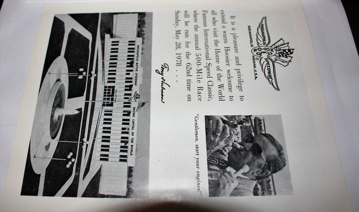 1978 Indianapolis 500 Mailer - Vintage Indy Sports