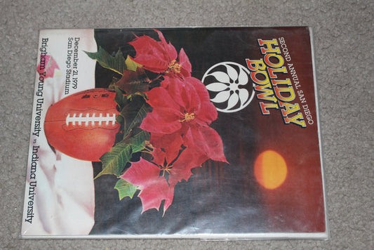 1979 Holiday Bowl Program Brigham Young vs Indiana University - Vintage Indy Sports