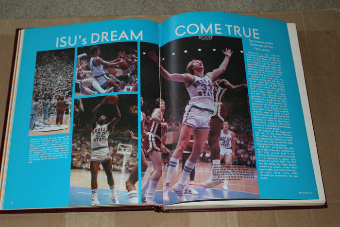 1979 Indiana State University Sycamore Yearbook, Larry Bird, NCAA Runners Up - Vintage Indy Sports