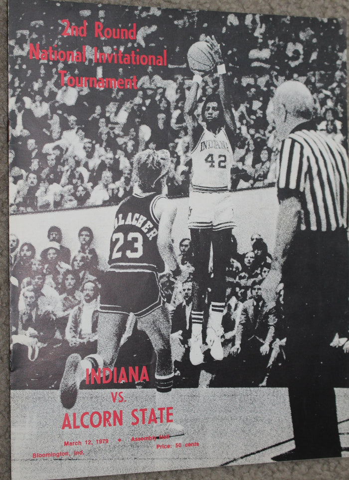 1979 NIT Basketball Program, Indiana vs Alcorn State - Vintage Indy Sports