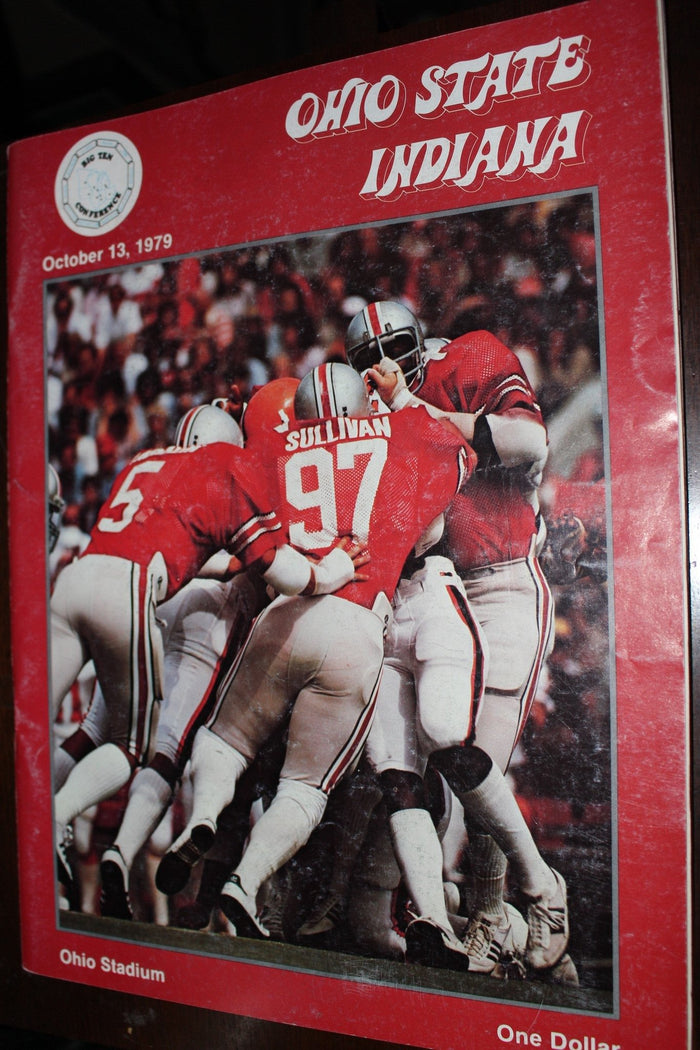 1979 Ohio State vs Indiana Football Program - Vintage Indy Sports
