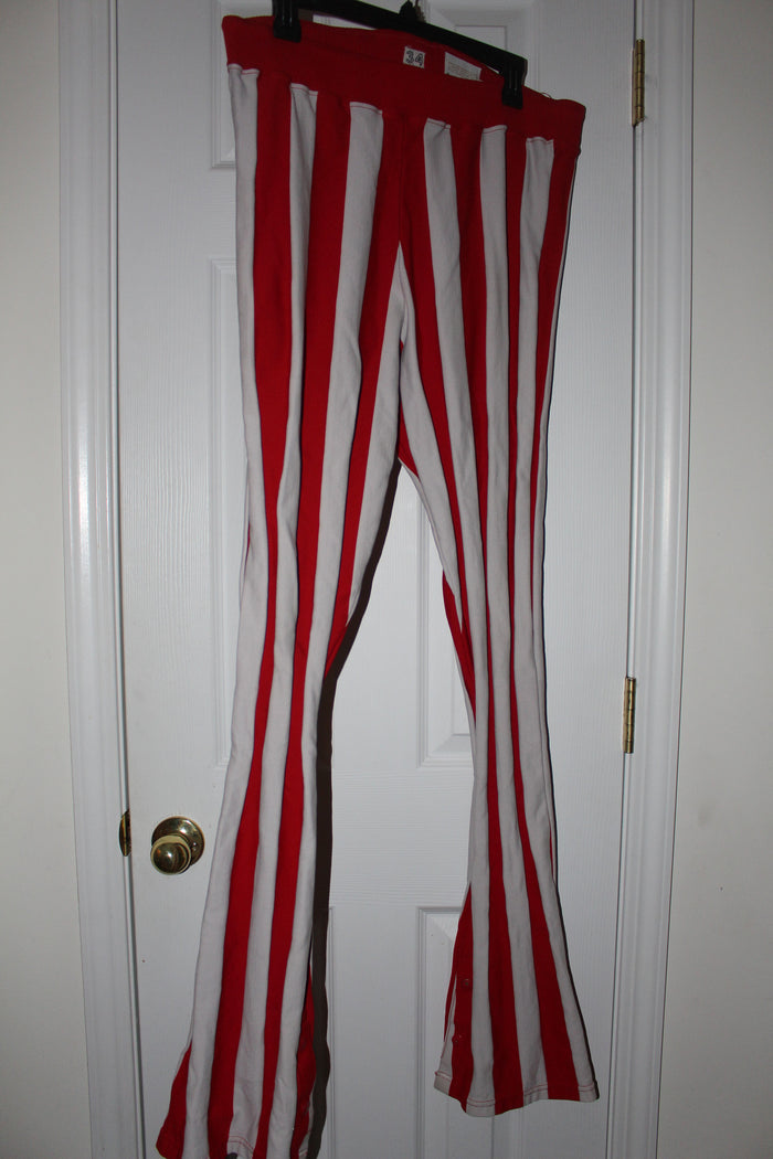 1981 Steve Risley Indiana University Game Used Basketball Candy Stripe Pants - Vintage Indy Sports