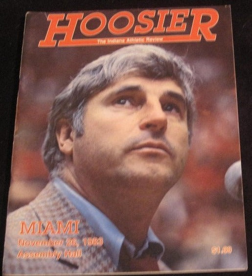 1983 Indiana vs Miami Ohio Basketball Program - Vintage Indy Sports