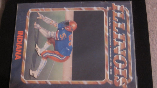 1983 Indiana vs Illinois Football Progam - Vintage Indy Sports