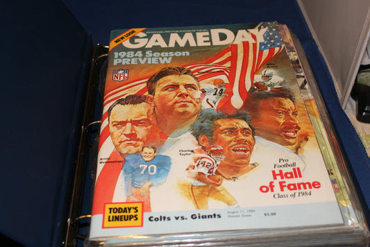 1984 Indianapolis Colts Programs from 9 Home Games - Vintage Indy Sports