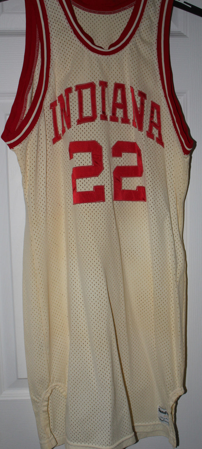 1985-86 Stew Robinson Indiana University Game Used Basketball Jersey - Vintage Indy Sports