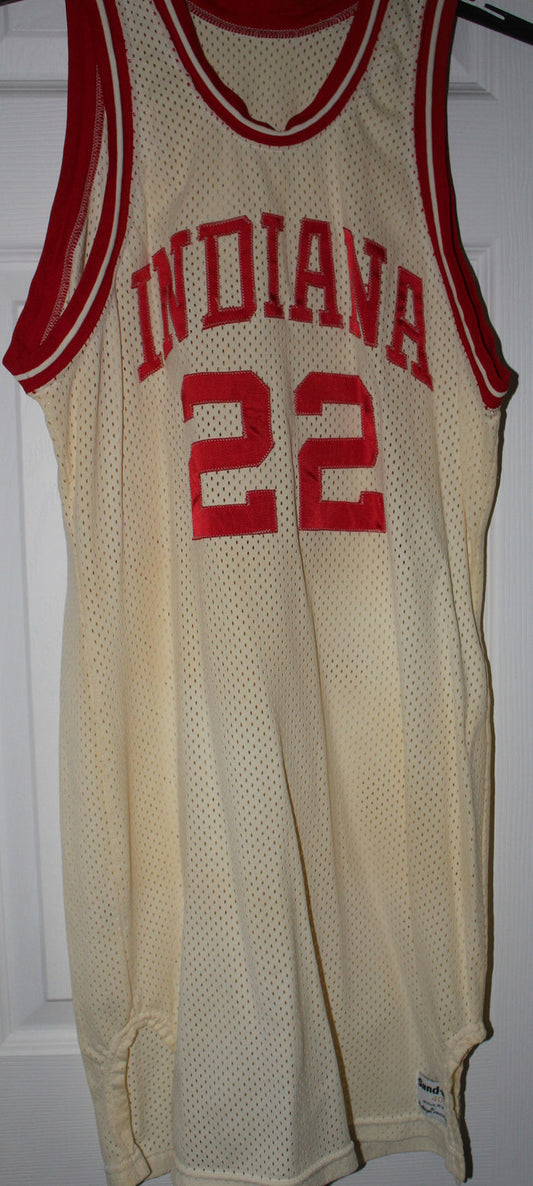 1985-86 Stew Robinson Indiana University Game Used Basketball Jersey - Vintage Indy Sports