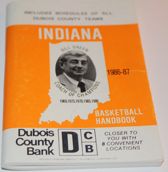 1986-87 Indiana Basketball Handbook