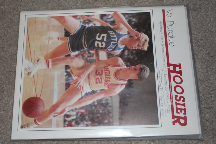 1986 Purdue vs Indiana University Basketball Program - Vintage Indy Sports