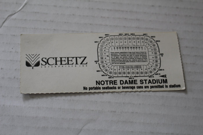 1988 Air Force vs Notre Dame Football Ticket Stub - Vintage Indy Sports