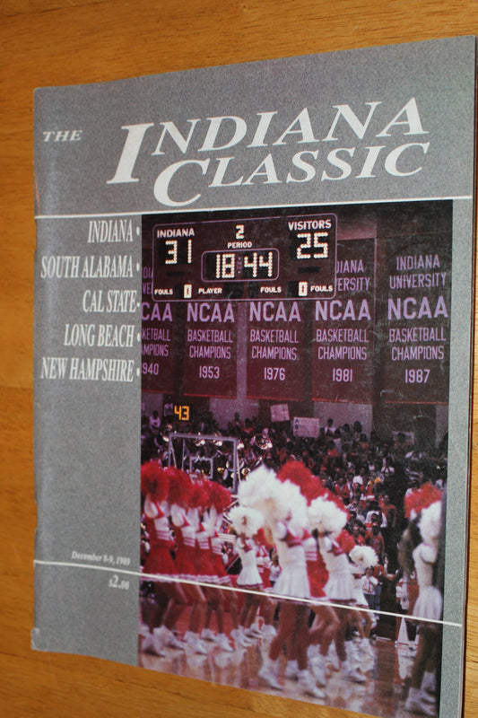 1989 Indiana Classic Basketball Program - Vintage Indy Sports