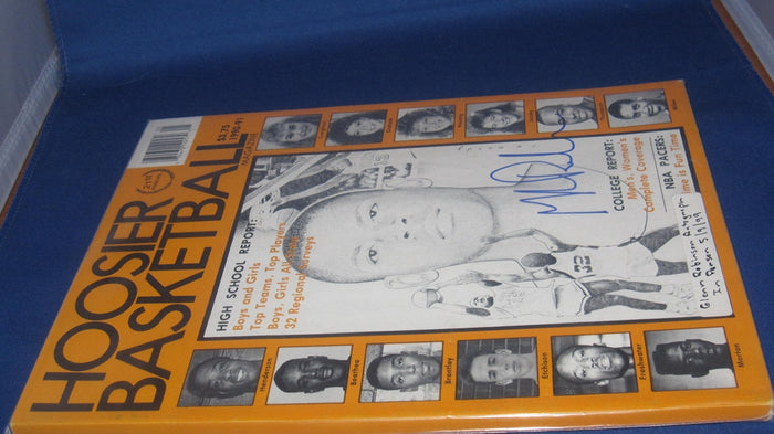 1990-91 HOOSIER BASKETBALL MAGAZINE, GLEN ROBINSON AUTOGRAPH - Vintage Indy Sports