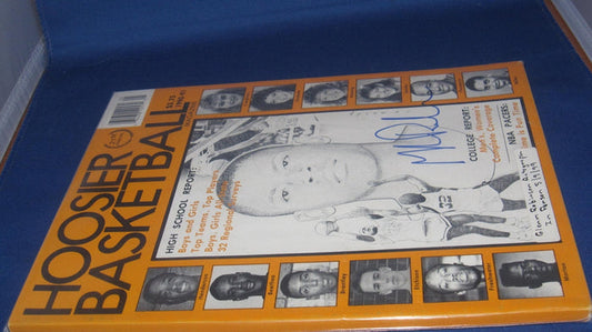 1990-91 HOOSIER BASKETBALL MAGAZINE, GLEN ROBINSON AUTOGRAPH - Vintage Indy Sports