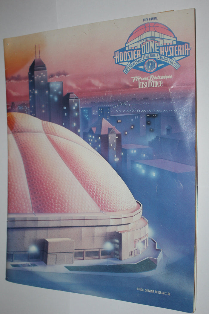 1990 Indiana High School Basketball State Finals Program, Damon Bailey - Vintage Indy Sports