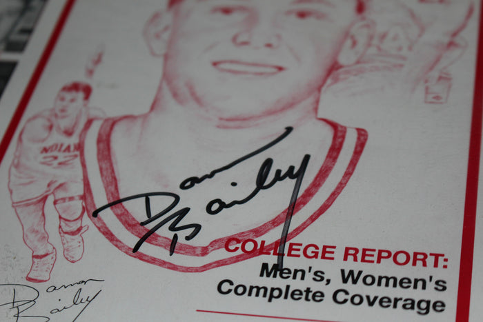 1993-94 Damon Bailey Autographed Hoosier Basketball Magazine - Vintage Indy Sports