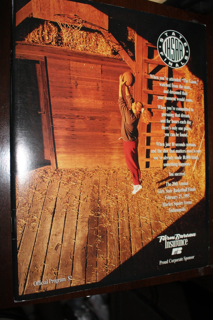 1995 Indiana High School Girls Basketball State Finals Program - Vintage Indy Sports