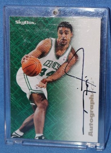 1996 Rick Fox Skybox Autographics Autographed Basketball Card - Vintage Indy Sports