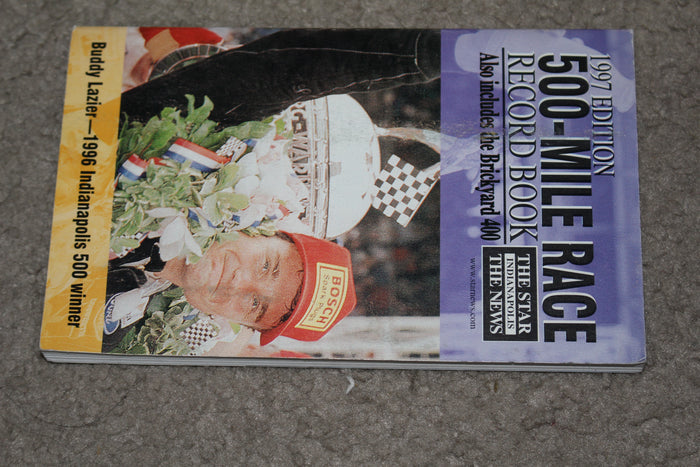 1997 Indianapolis News 500 Mile Race Record Book - Vintage Indy Sports